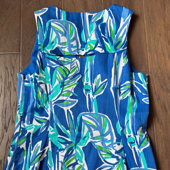 Lilly Pulitzer Tropical Blue and Green Mini Dress - Picture 6 of 6